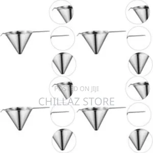 Stainless Steel Funnel With a Built in Strainer.