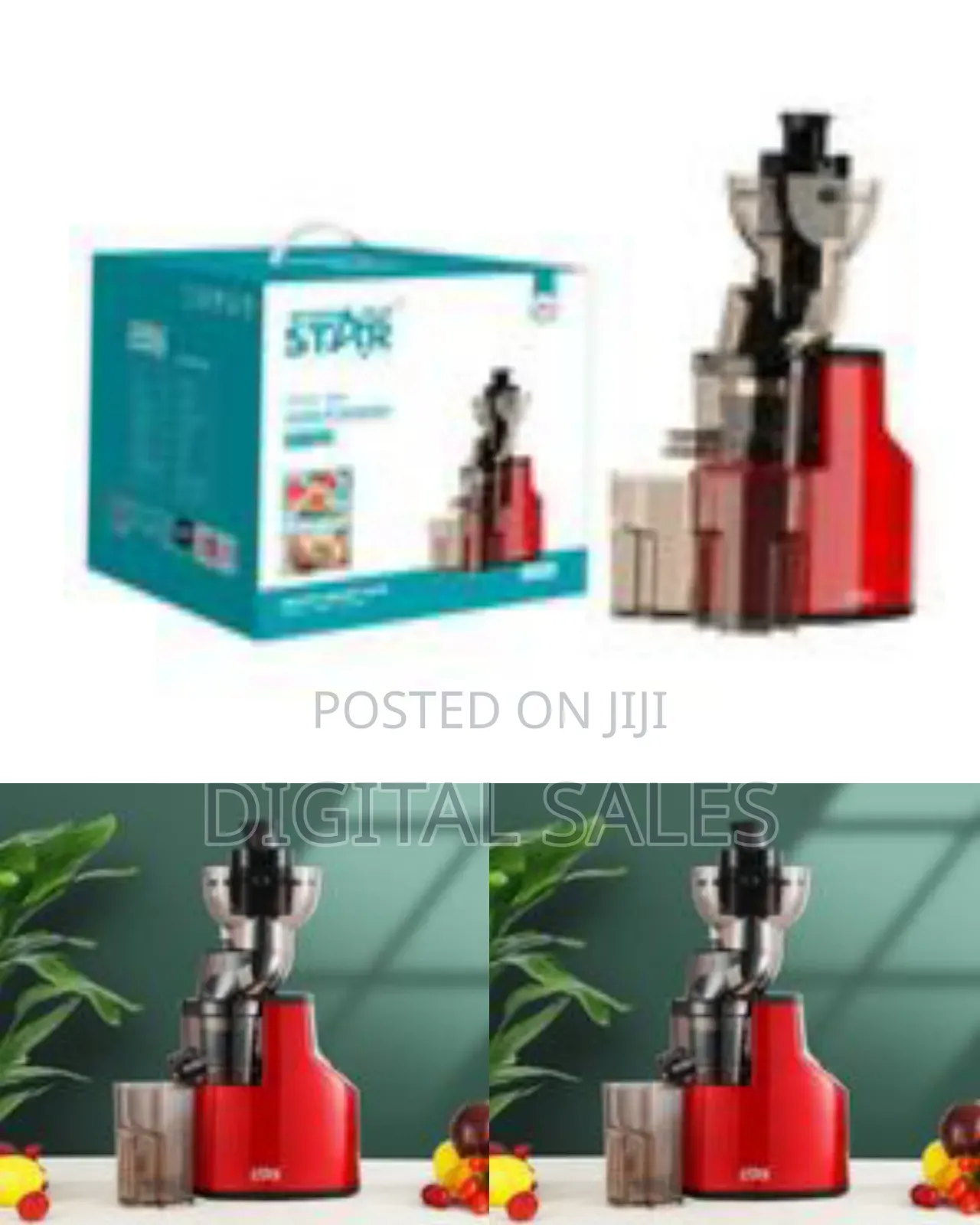 Winning Star Classic Wide Chute Juicer Extractor Machine Electric