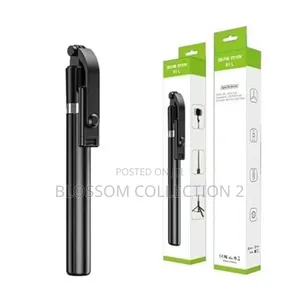R1-L Portable Selfie Stick With 3 Legs Tripod Stand, Bluetooth 100cm