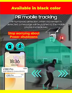Security Video Surveillance Solar Camera, Very Strong Inbuilt Battery