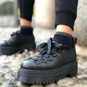 Dr. Martens Caraya Pisa Platform Creeper Shoe in Black