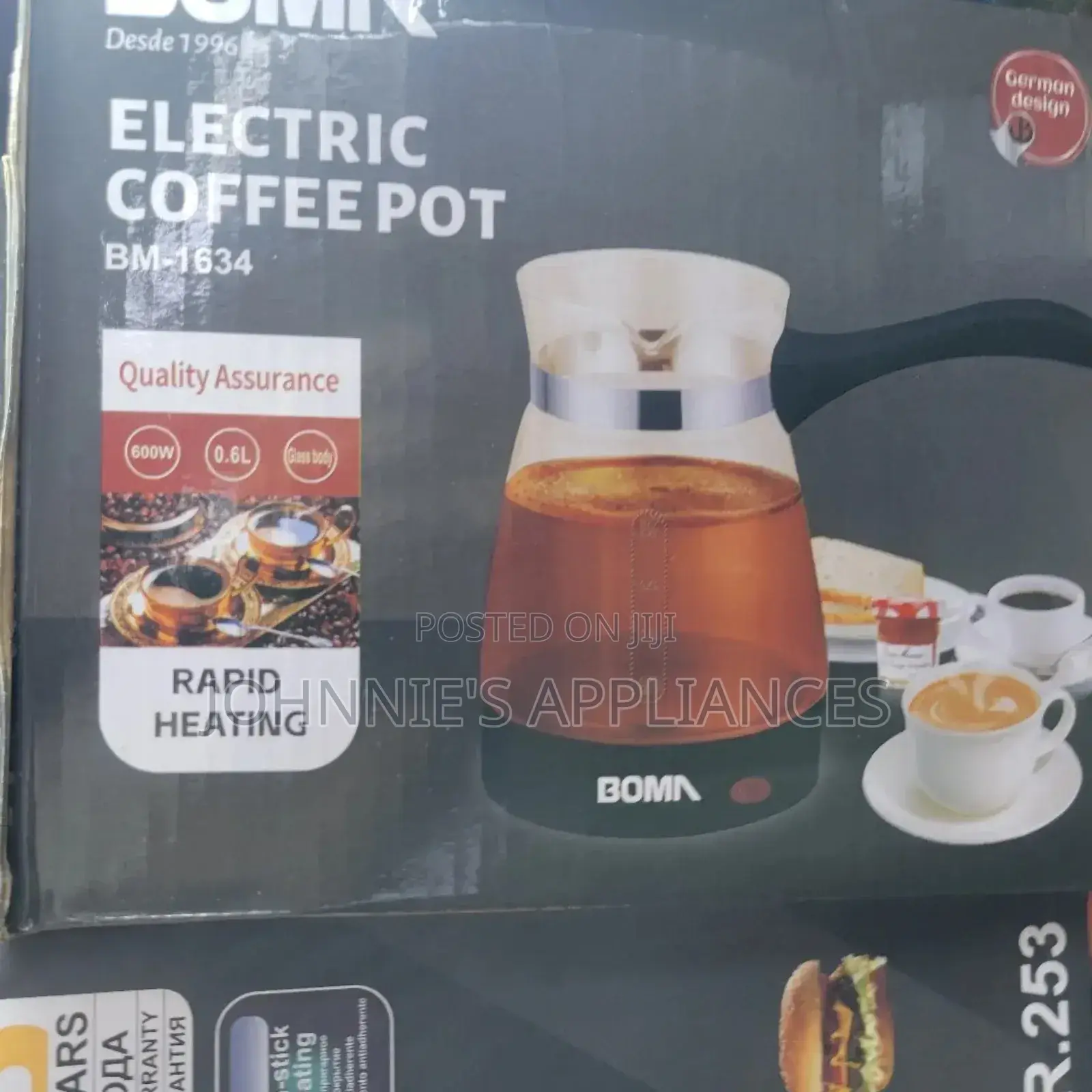 Boma Bm-1634 Electric Coffee Pot – 600w, 0.6l