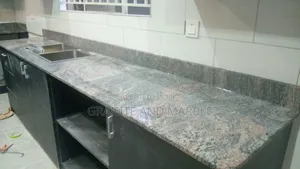 Luxury Wave Gray Granite – Modern Kitchen Design