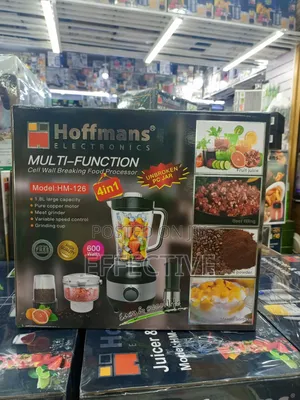 Hoffmans Hm-126 Multi-Function 4-in-1 Food Processor/Blender.