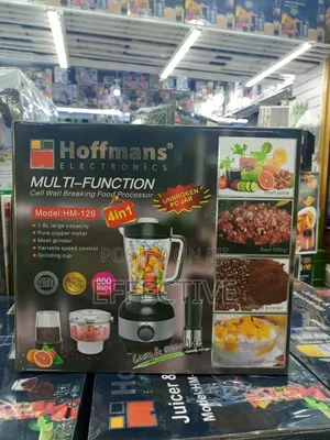 Hoffmans Hm-126 Multi-Function 4-in-1 Food Processor/Blender.
