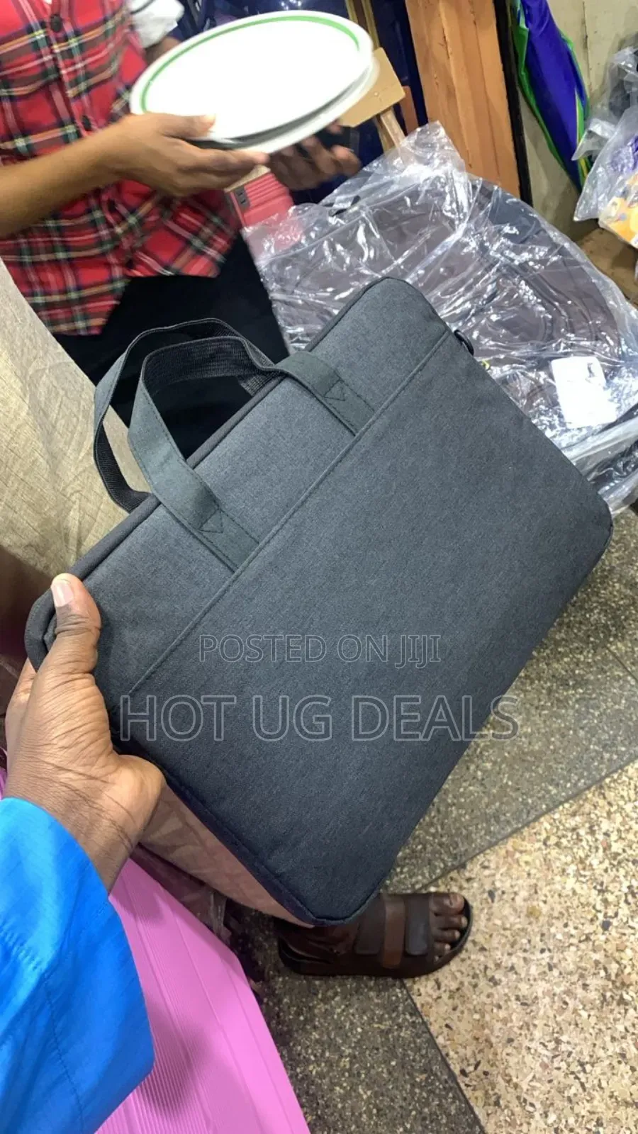 Laptop Bag With Handle -black