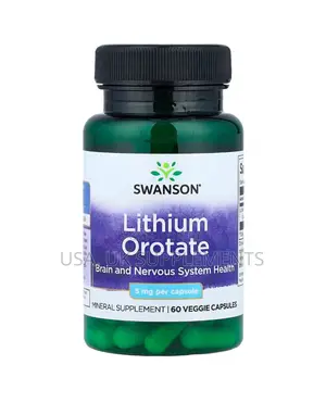 Lithium Orotate 5mg 60capsules Swanson
