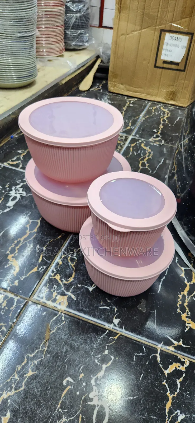 Plastic Tiffine Set or Bowels