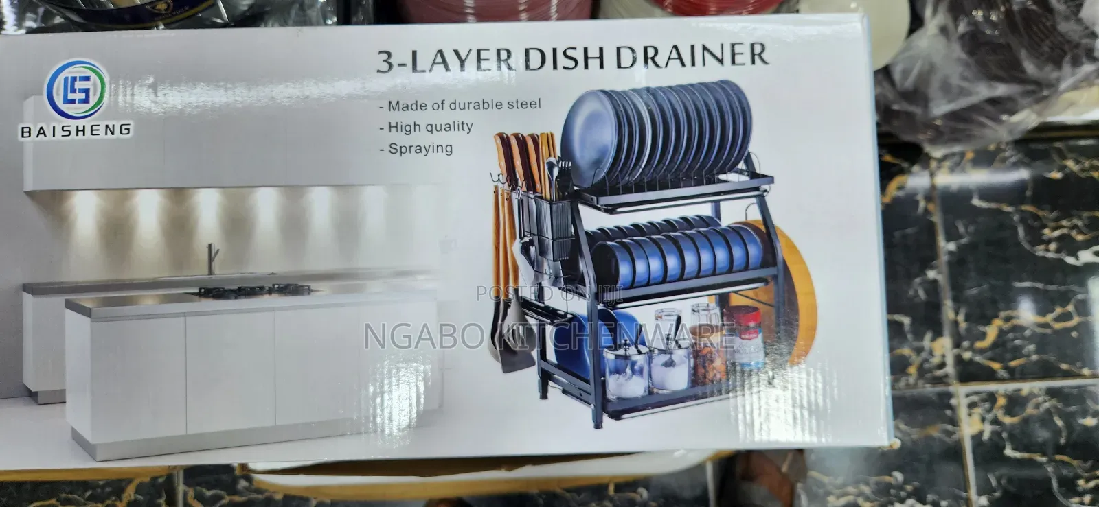 Dish Drainer 3-Layer or Utensils Racker