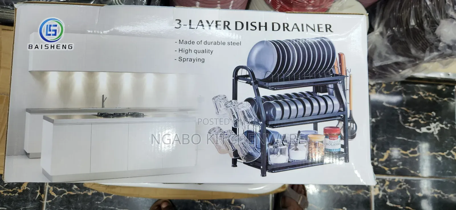 Dish Drainer 3-Layer or Utensils Racker
