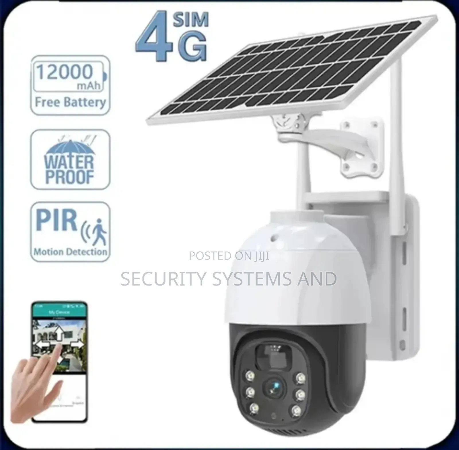 Smartnet Solar Camera, Waterproof and Night Vision 5mp