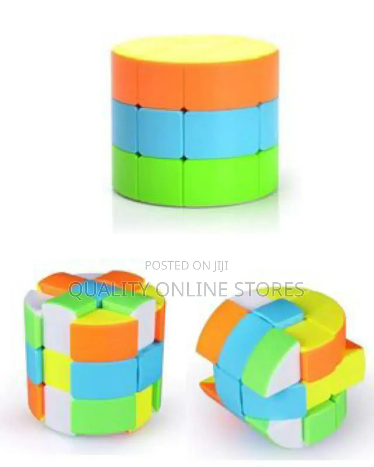 Cylinder 3x3 Stickerless Speed Cube 3x3x3 Barrel Cube Round Column
