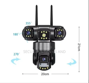 V380 Solar Powered Camera 4g Network, 12mp -360° Rotation Auto Trackin