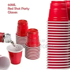 Red Party Shot Glasses -Set of 20 Pieces