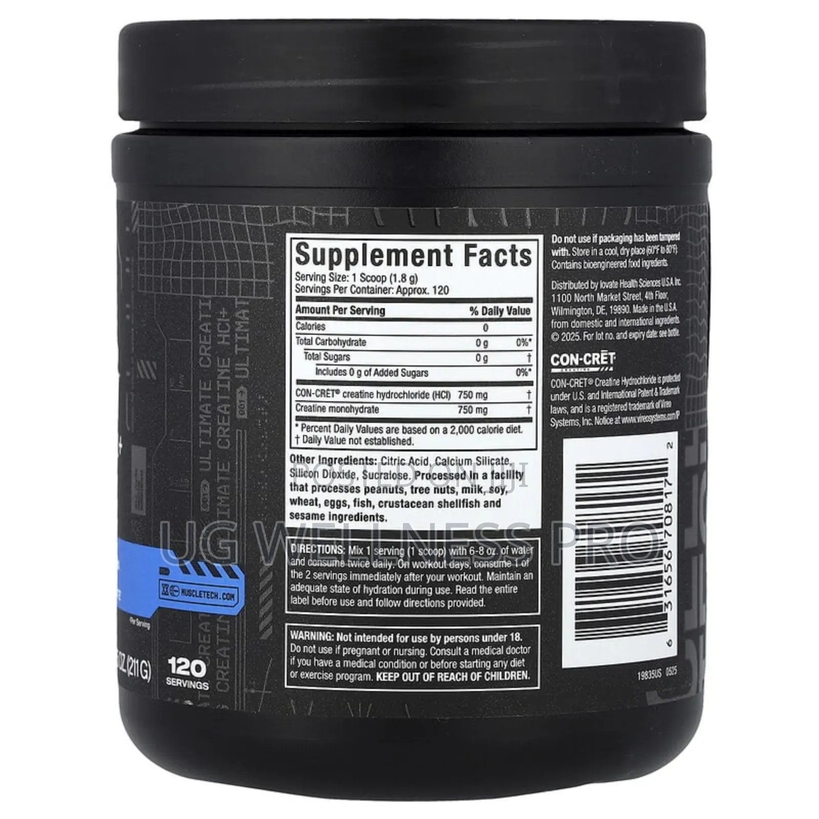 Cell-Tech Creactor - Creatine HCL Formula 120 Servings