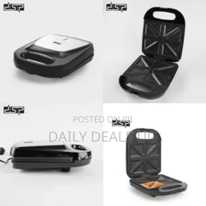 DSP 1400w Kc1203 4-Slice Sandwich Maker Toaster Grill Plate