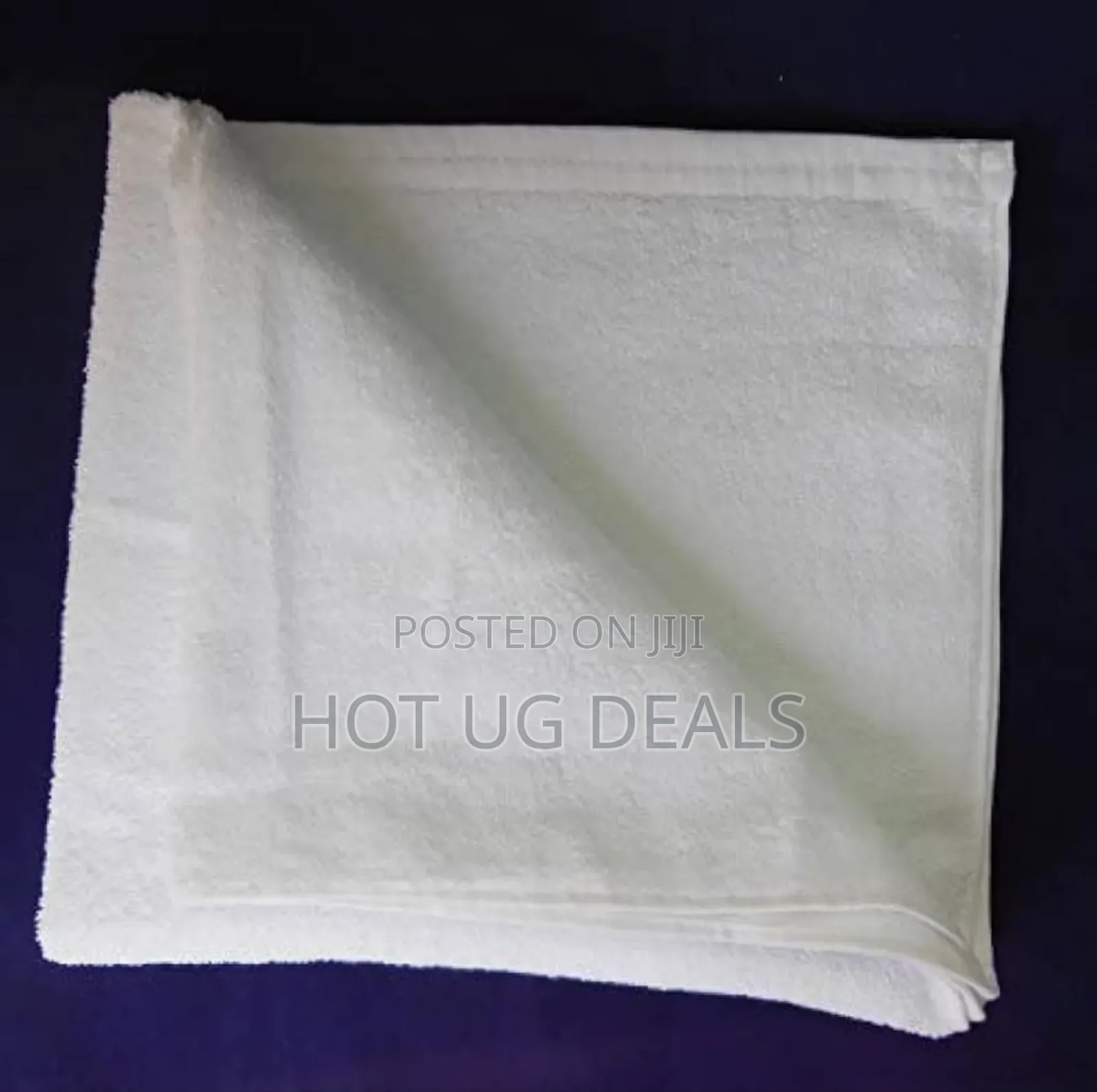 Cotton Face Towels For Saloon - Wjite