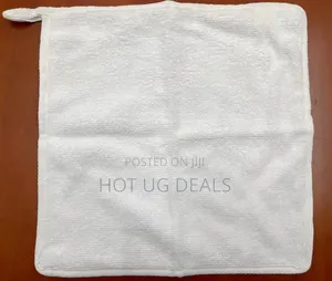 Cotton Face Towels For Saloon - Wjite