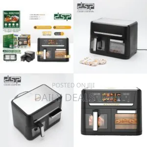 DSP Kb2188 Dual Zone Air Fryer Oven14l With Visual Window, 1700w