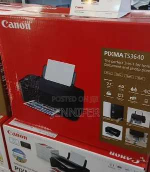 Canon Pixma Ts3640 Printer 3-in-1 Inkjet Printer