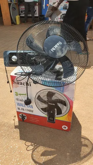 Saachi Wall Fan 16 Inch Black