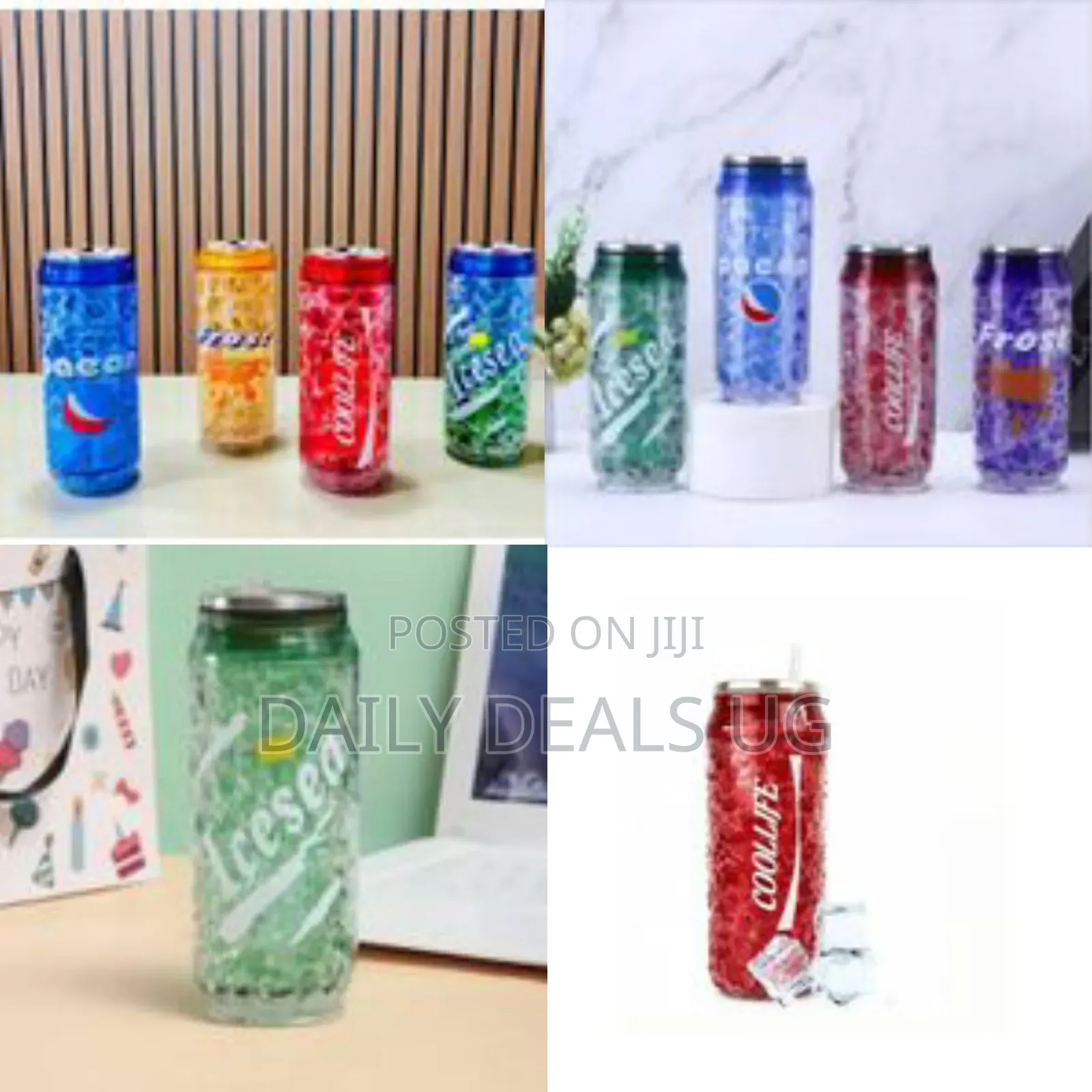 470ml Acrylic Juice Glass Cane Reusable Plastic Can for Glue