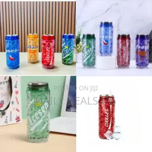 470ml Acrylic Juice Glass Cane Reusable Plastic Can for Glue