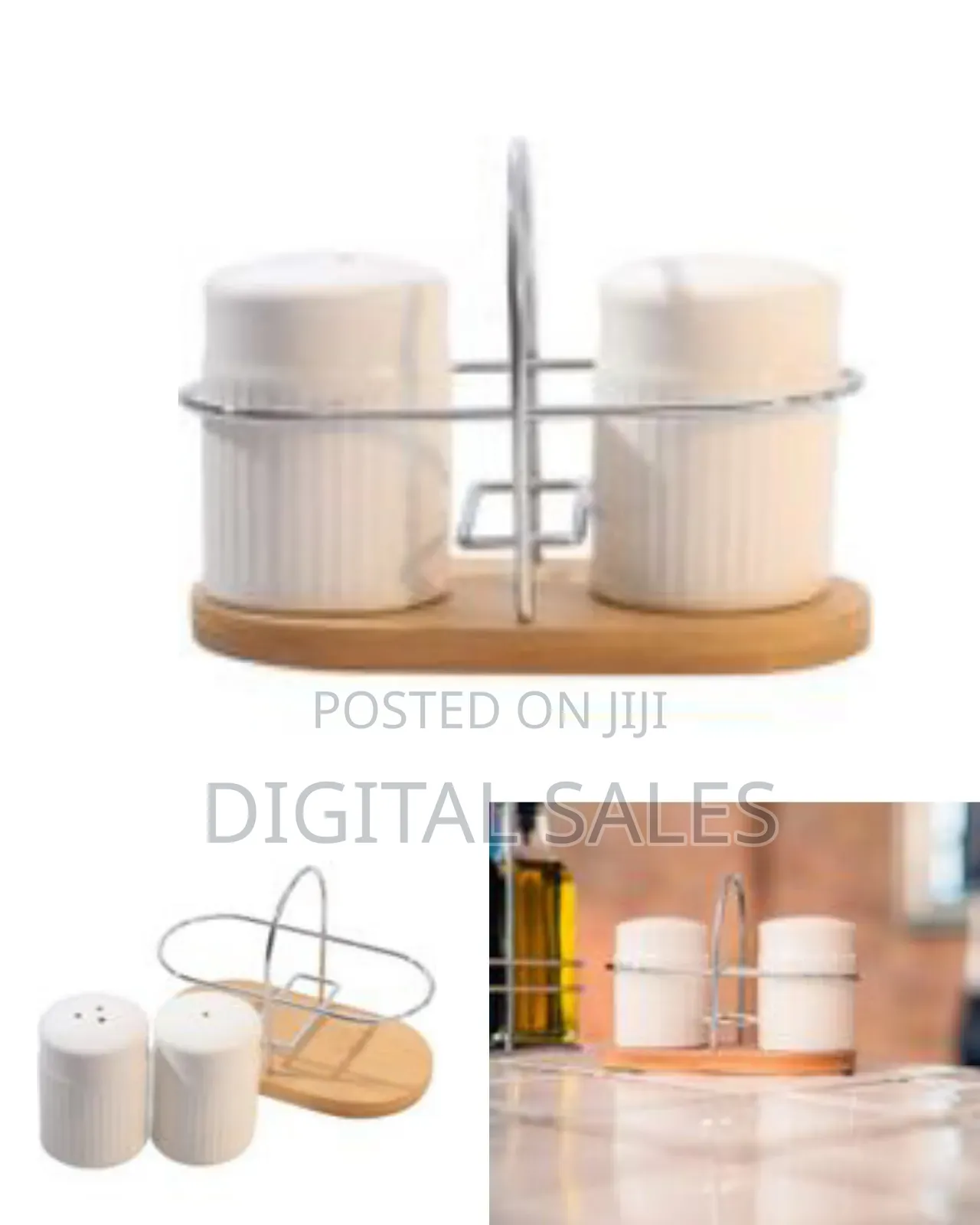 Classic Porcelain Salt and Pepper Shakers for Table