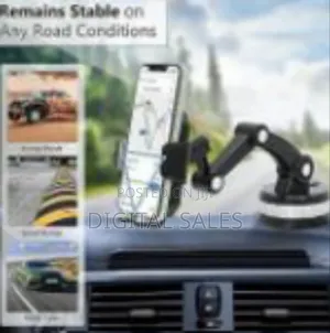 Suction Cup Cell Phone Holder Stand for Car -3in1 Long Arm Car Phone