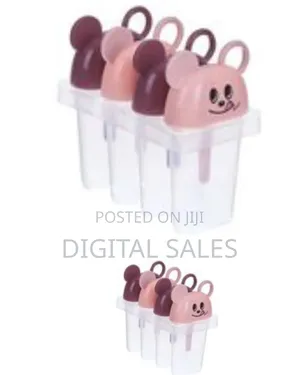 4 Set Reusable Ice Pop Makers, Popsicle