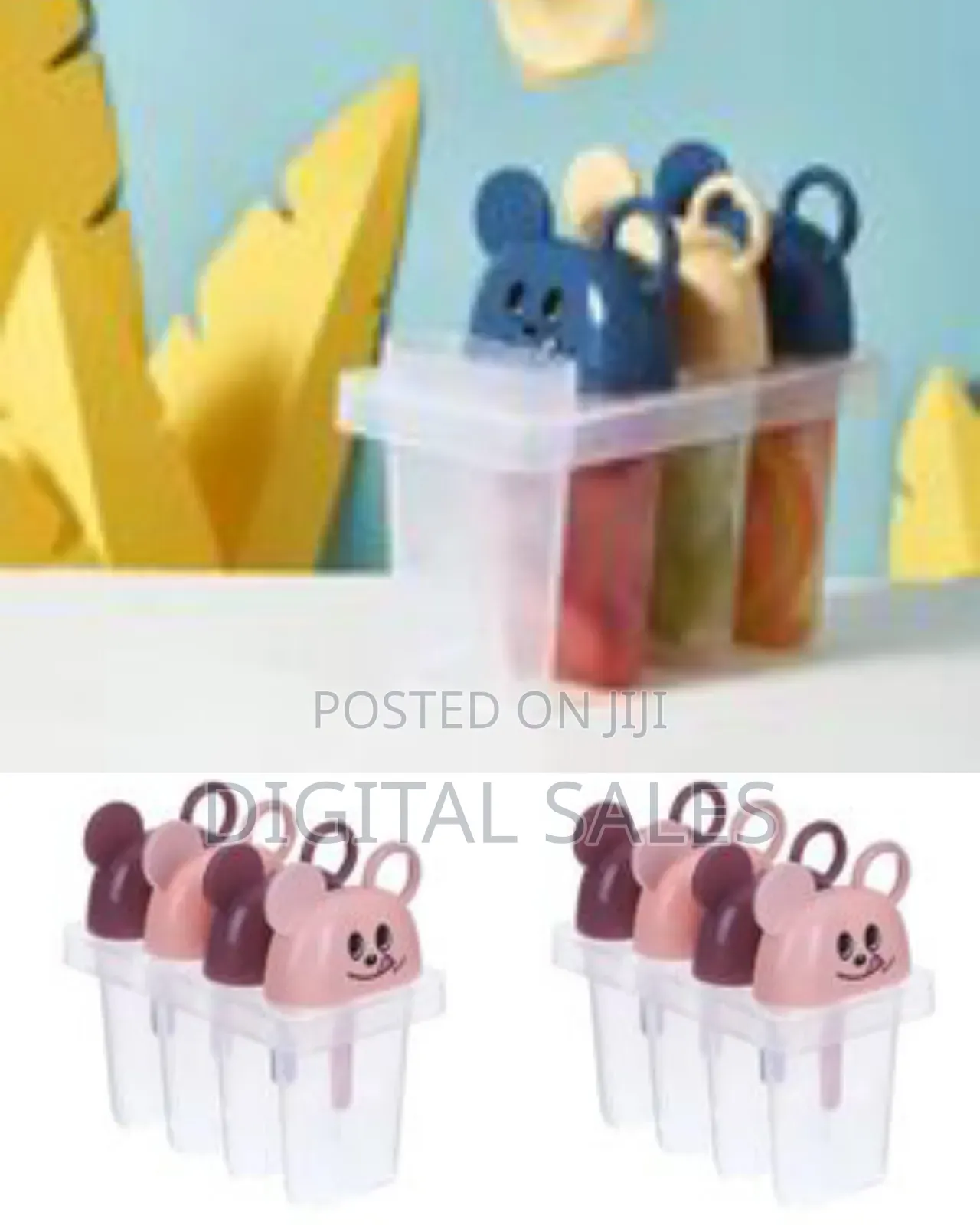 4 Set Reusable Ice Pop Makers, Popsicle