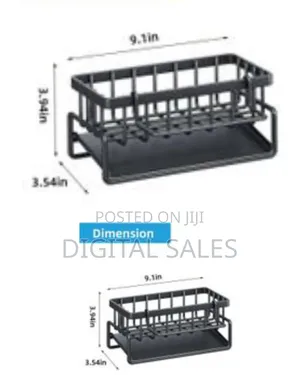 1 Piece of Plastic Kitchen Countertop Sink Organizer Draining Rack