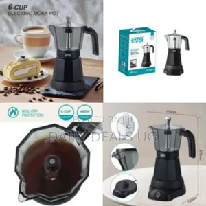 Winning Star 6 Cups, Electric Moca Pot Small