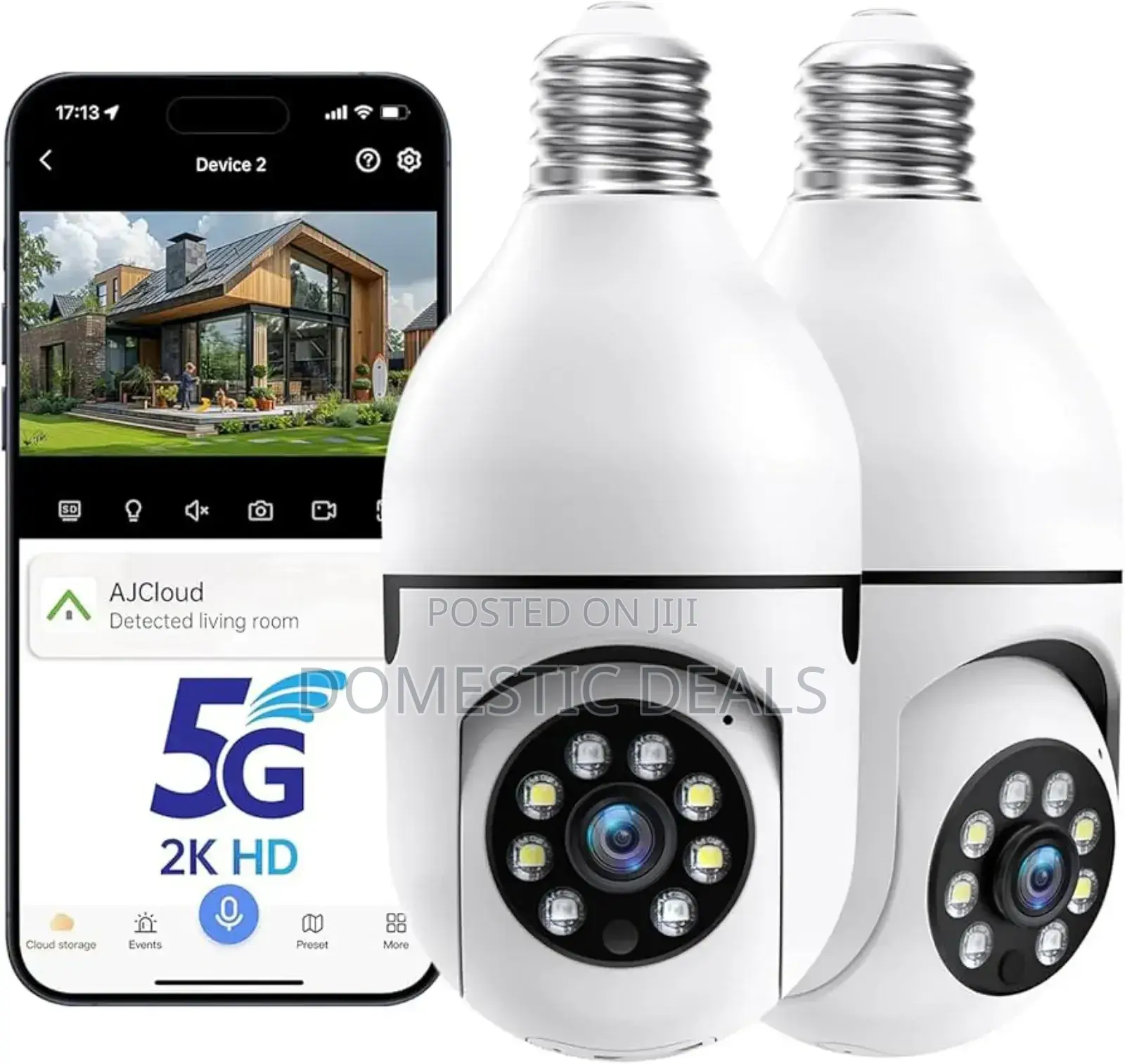 Wireless Light Bulb Security Camera