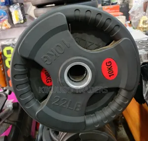 10kg Rubber-Coated Olympic Weight Plate