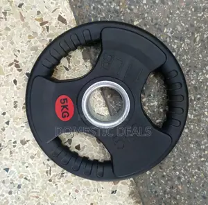 5kg Rubber Coated Olympic Weight Disc