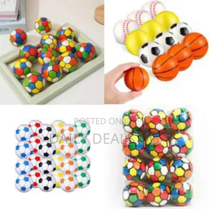 12 PCS Football Squeezy Stress Relief Balls Playset for Kids Mini
