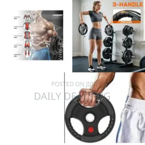 12.5kgs 2 Piece of Rubber Coated Hand Grip Bumper Weight Plate Discs