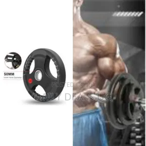 10kgs 2 Piece of Rubber Coated Hand Grip Bumper Weight Plate