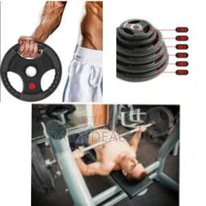 2.5kgs 2 Piece of Rubber Coated Hand Grip Bumper Weight