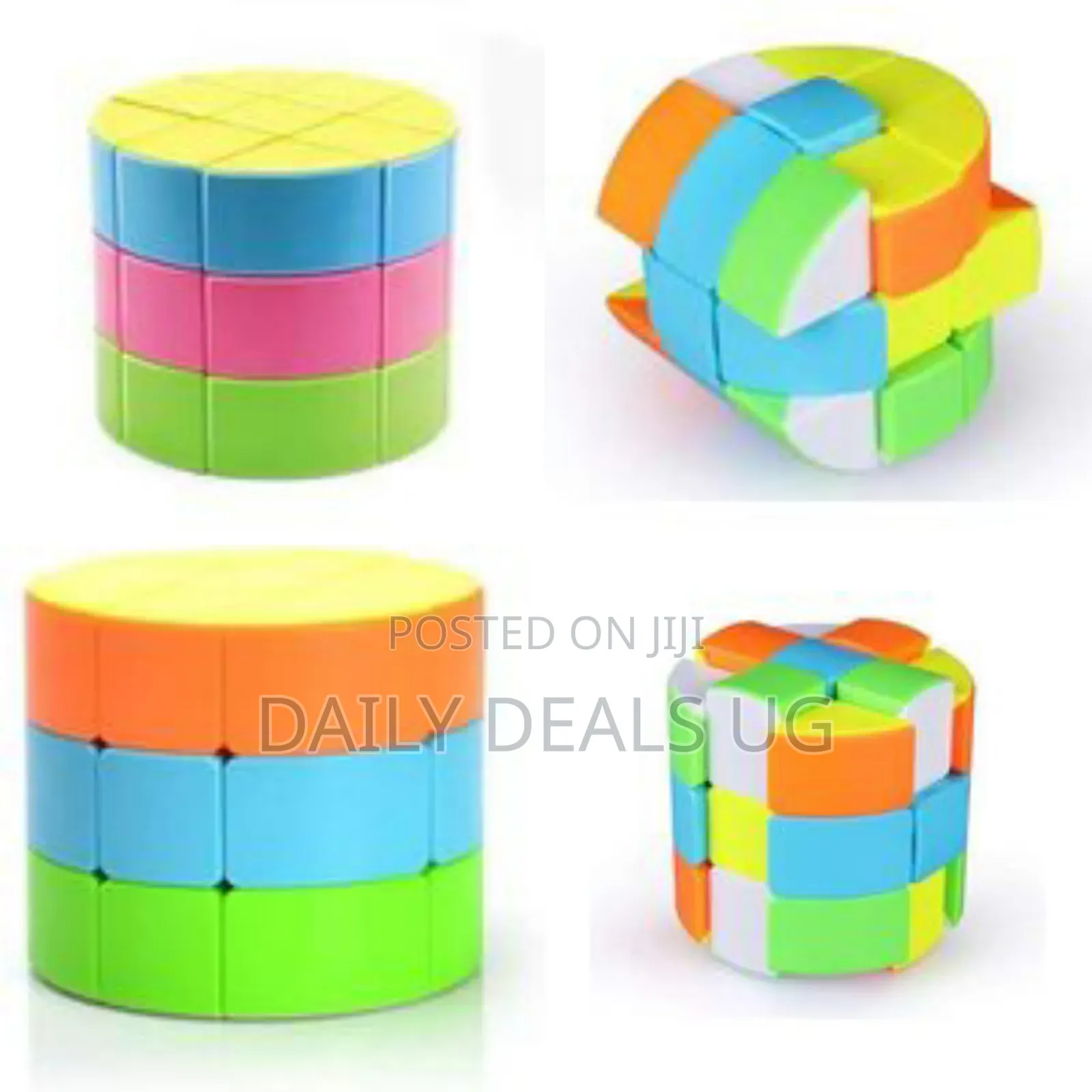 Cylinder 3x3 Stickerless Speed Cube 3x3x3 Barrel Cube Round Column