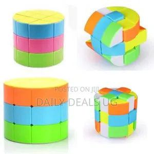 Cylinder 3x3 Stickerless Speed Cube 3x3x3 Barrel Cube Round Column
