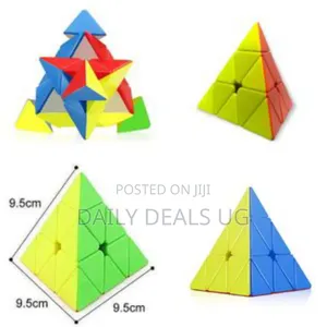 Fun and Exciting Triangle Pyramid Cube Toy With Puzzle Game for Kid