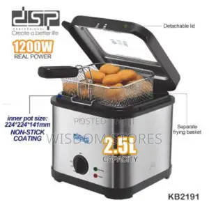 DSP Kb2191 Electric Deep Fryer 1200w-2.5ltr