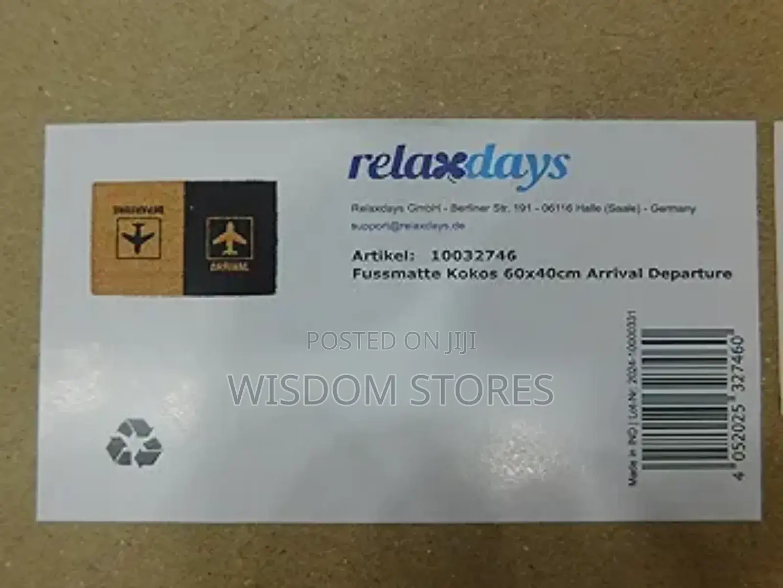Relaxdays Coir Doormat for Indoors Outdoors
