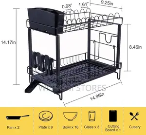 Dish Rack With Drainer