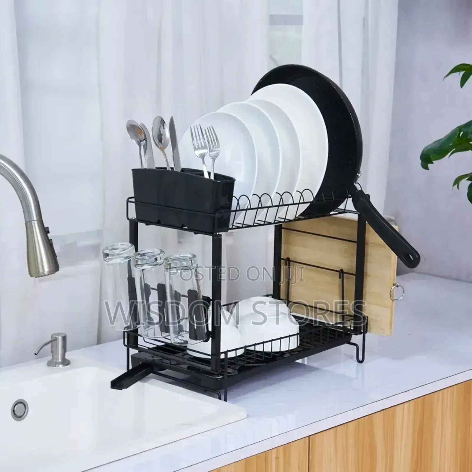 Dish Rack With Drainer
