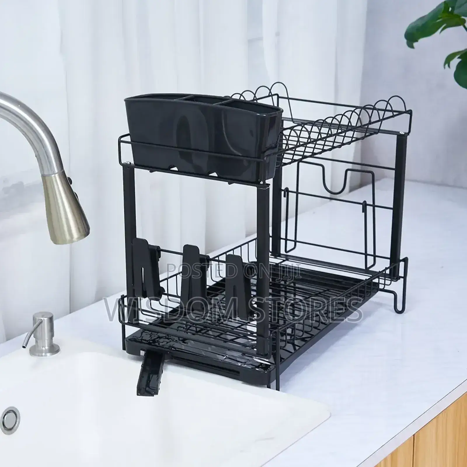 Dish Rack With Drainer