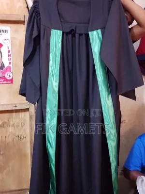 Black With Green Gowns