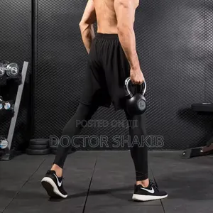2in1 Men and Women Tights and Shorts Exercise or Gym Wear
